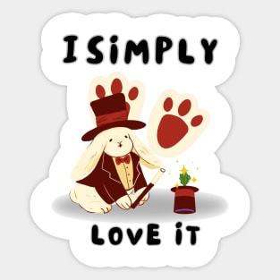 I Simple  love it Sticker